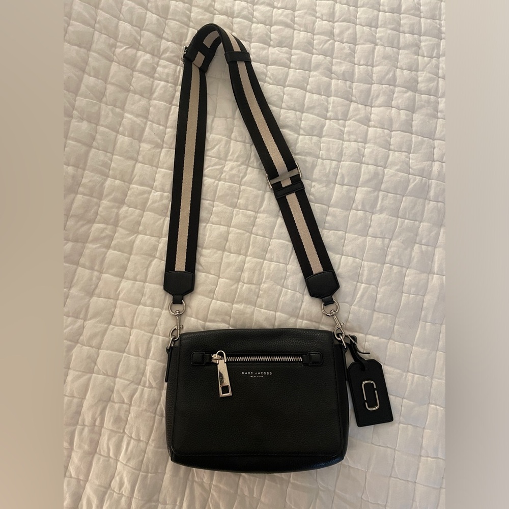 Marc Jacobs black leather crossbody bag